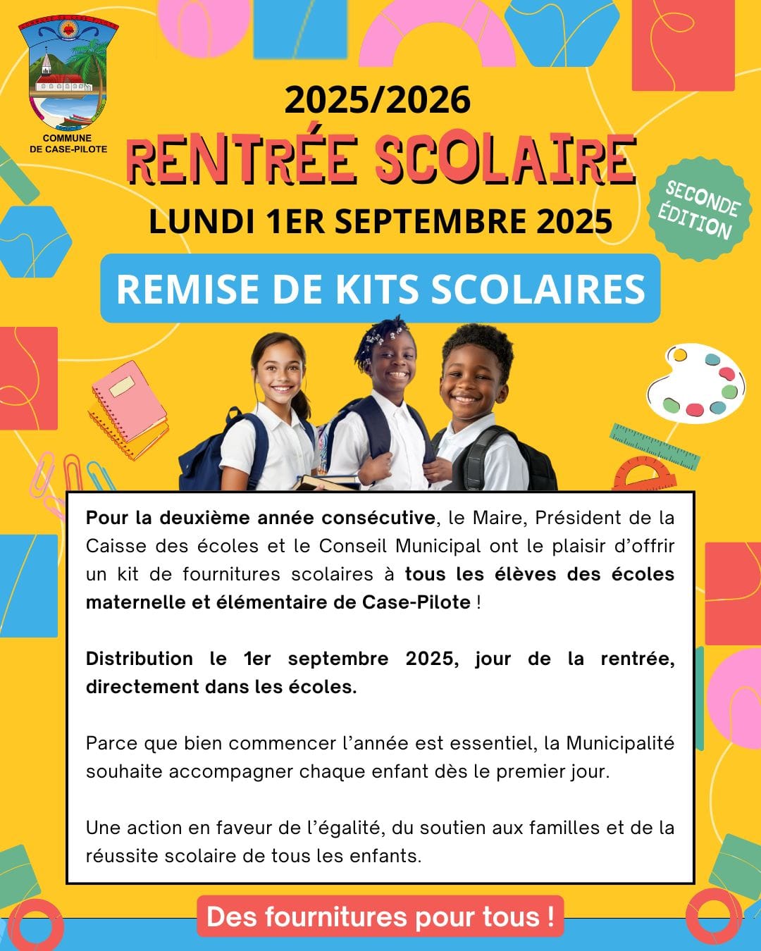 Flyer Rentrée scolaire 2025/2026 - Un kit pour chaque élève