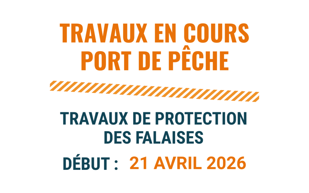 Travaux en cours au port de pêche Roger Lise